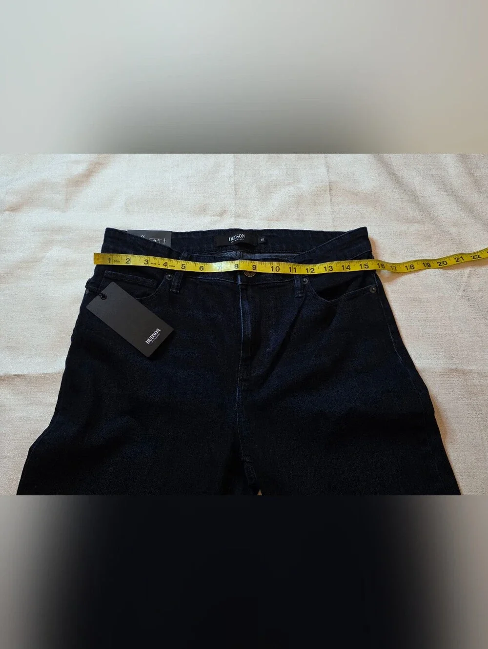 Hudson Jeans High Rise Straight Leg Dark Wash Stretch New With Tags  Size 10